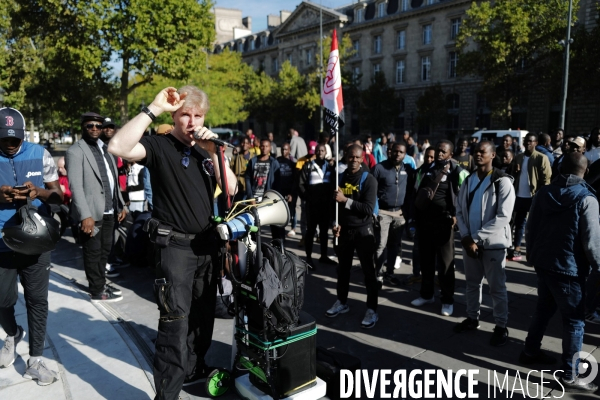 Manifestation des livreurs d Uber Eats