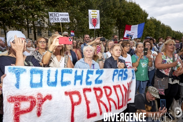 Manifestation de soutien au docteur Perronne