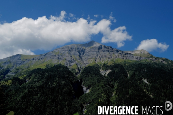 Chemin de randonnée dans les Alpes