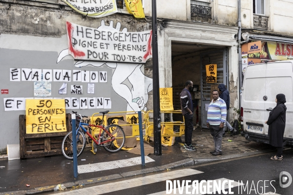 Evacuation au 89 rue Henri Barbusse à Aubervilliers