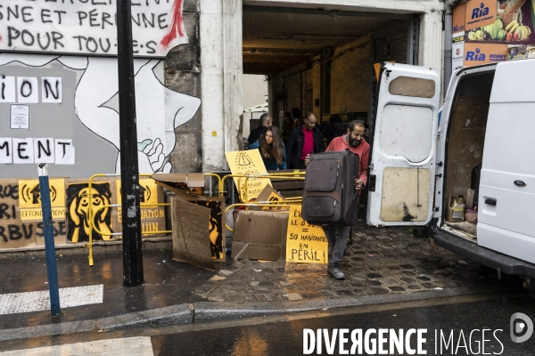 Evacuation au 89 rue Henri Barbusse à Aubervilliers