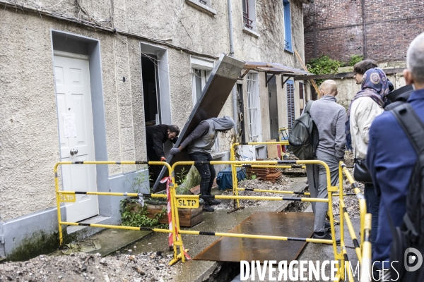 Evacuation au 89 rue Henri Barbusse à Aubervilliers