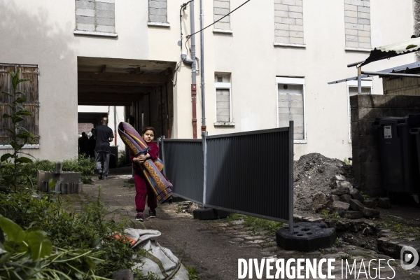 Evacuation au 89 rue Henri Barbusse à Aubervilliers