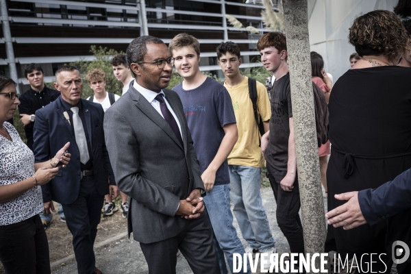 Déplacement d Emmanuel Macron aux Sables d Olonne.