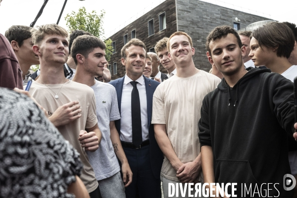 Déplacement d Emmanuel Macron aux Sables d Olonne.