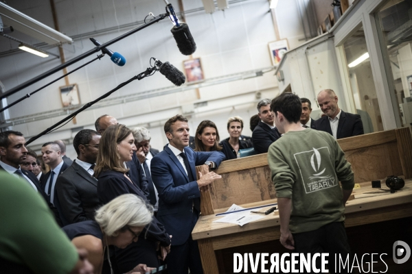 Déplacement d Emmanuel Macron aux Sables d Olonne.