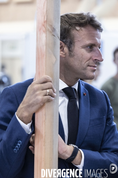 Déplacement d Emmanuel Macron aux Sables d Olonne.