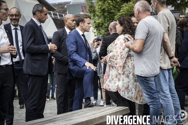 Déplacement d Emmanuel Macron aux Sables d Olonne.