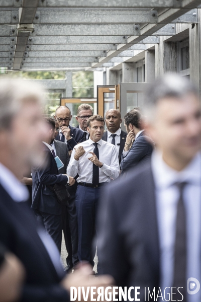 Déplacement d Emmanuel Macron aux Sables d Olonne.