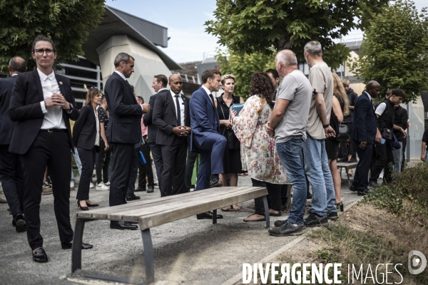 Déplacement d Emmanuel Macron aux Sables d Olonne.