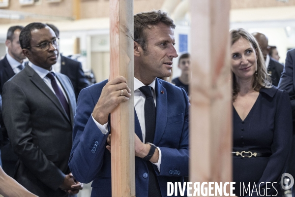 Déplacement d Emmanuel Macron aux Sables d Olonne.