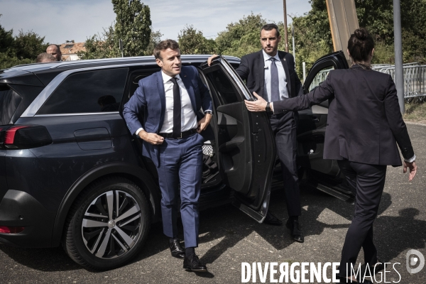 Déplacement d Emmanuel Macron aux Sables d Olonne.