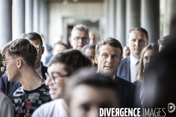 Déplacement d Emmanuel Macron aux Sables d Olonne.