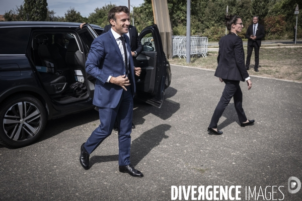 Déplacement d Emmanuel Macron aux Sables d Olonne.