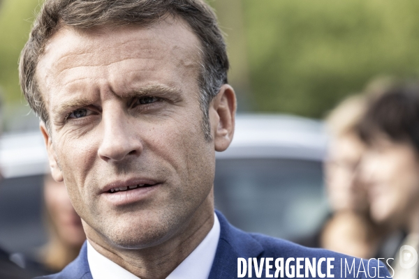Déplacement d Emmanuel Macron aux Sables d Olonne.