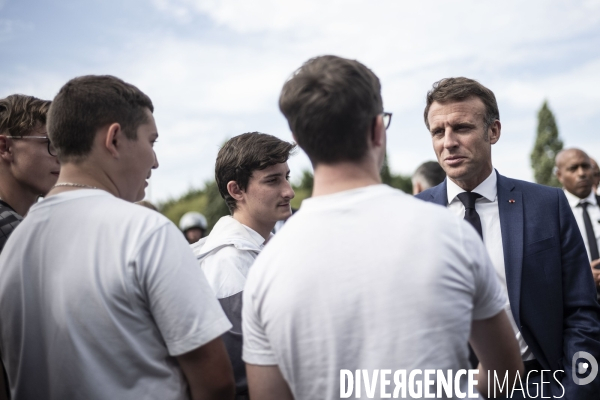 Déplacement d Emmanuel Macron aux Sables d Olonne.