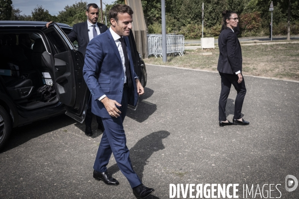 Déplacement d Emmanuel Macron aux Sables d Olonne.