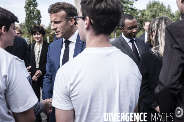 Déplacement d Emmanuel Macron aux Sables d Olonne.