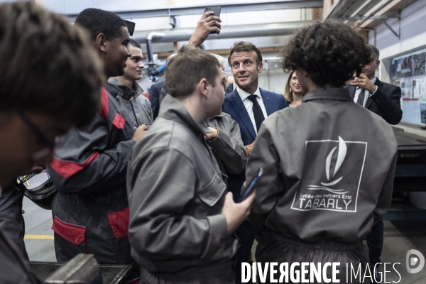 Déplacement d Emmanuel Macron aux Sables d Olonne.