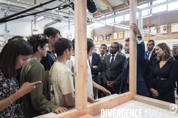 Déplacement d Emmanuel Macron aux Sables d Olonne.