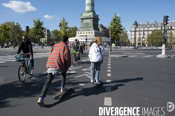 Paris Respire. Journée sans voiture 2022 à Paris