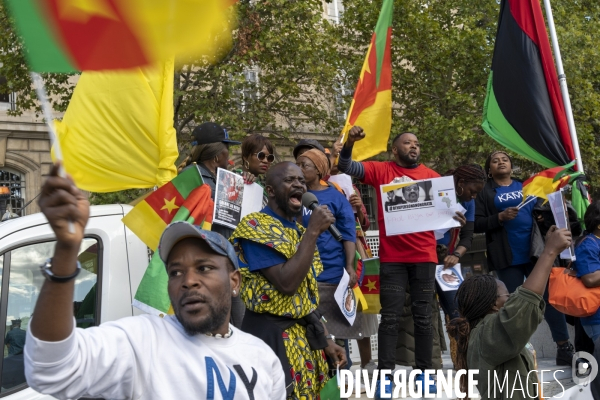 Manifestation pour la paix, la justice et la liberté au Cameroun.