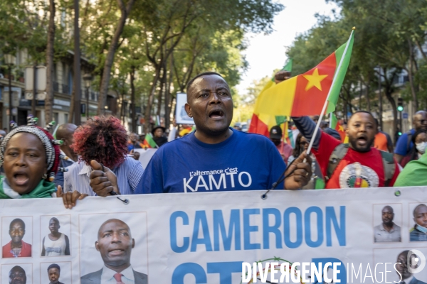 Manifestation pour la paix, la justice et la liberté au Cameroun.