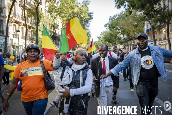 Manifestation pour la paix, la justice et la liberté au Cameroun.