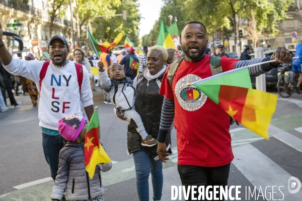 Manifestation pour la paix, la justice et la liberté au Cameroun.