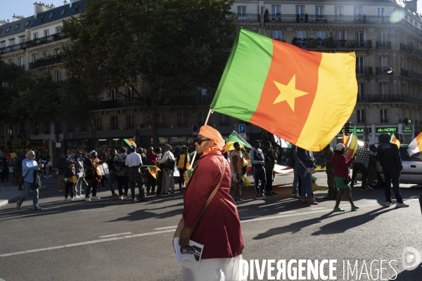 Manifestation pour la paix, la justice et la liberté au Cameroun.