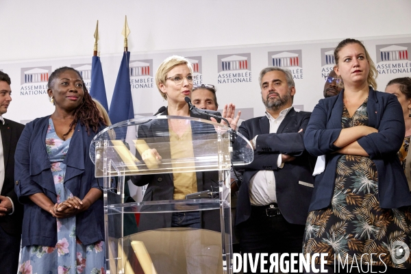 Conference de presse de rentrée du groupe parlementaire LFI