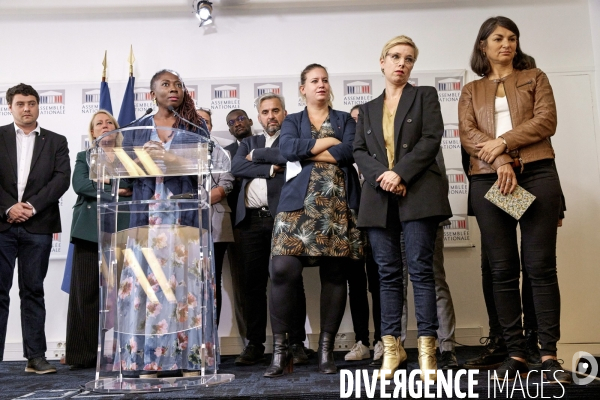 Conference de presse de rentrée du groupe parlementaire LFI