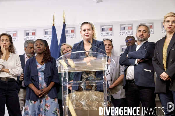 Conference de presse de rentrée du groupe parlementaire LFI