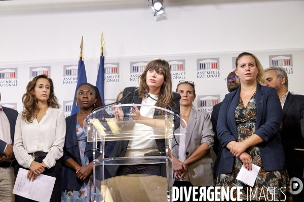 Conference de presse de rentrée du groupe parlementaire LFI