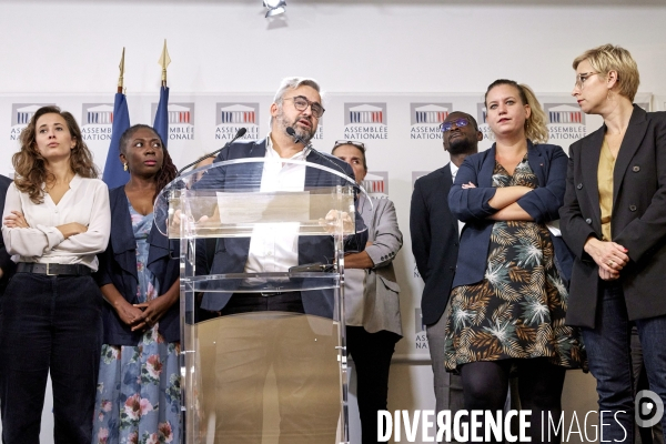 Conference de presse de rentrée du groupe parlementaire LFI