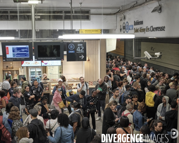 Gare du Nord, retard de RER