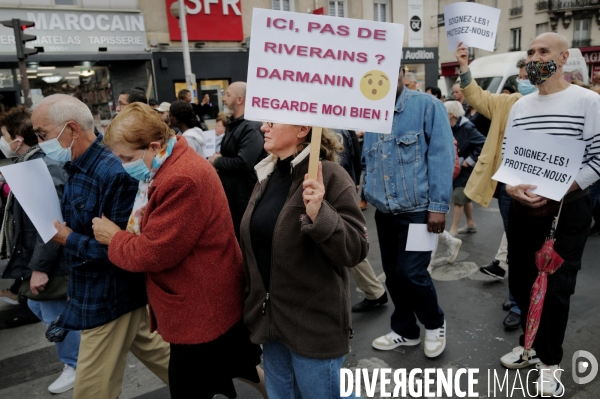 Manifestation organisé par le collectif 93 Anti Crack contre la presence de Toxicomanes au square de la porte de la Villette