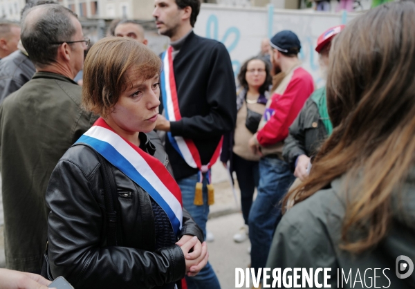 Manifestation organisé par le collectif 93 Anti Crack contre la presence de Toxicomanes au square de la porte de la Villette