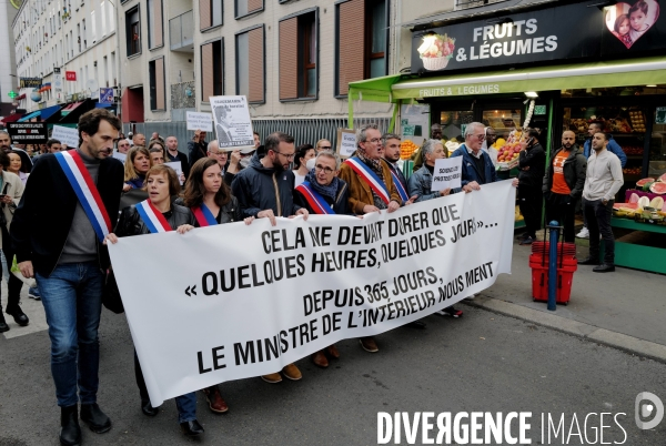 Manifestation organisé par le collectif 93 Anti Crack contre la presence de Toxicomanes au square de la porte de la Villette