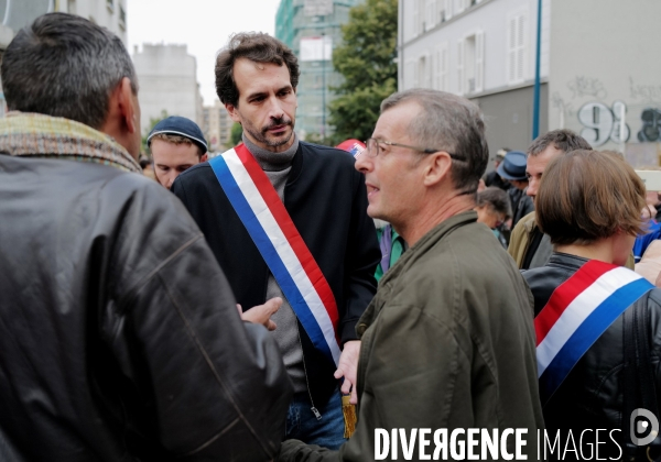 Manifestation organisé par le collectif 93 Anti Crack contre la presence de Toxicomanes au square de la porte de la Villette