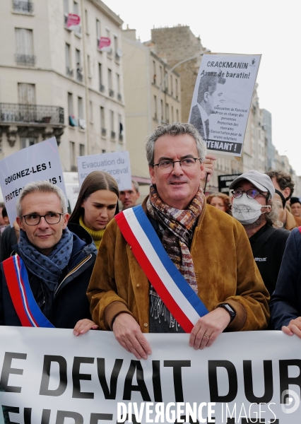 Manifestation organisé par le collectif 93 Anti Crack contre la presence de Toxicomanes au square de la porte de la Villette