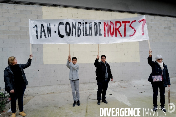 Manifestation organisé par le collectif 93 Anti Crack contre la presence de Toxicomanes au square de la porte de la Villette