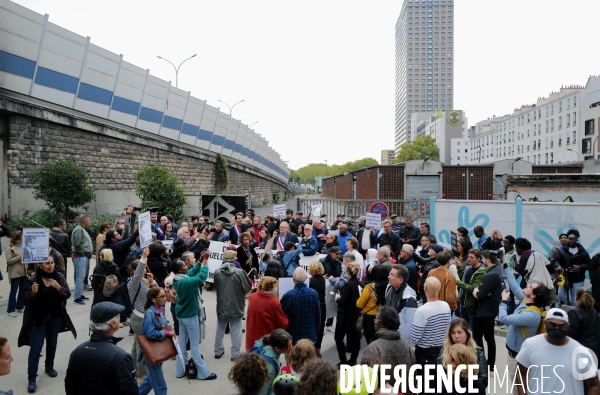 Manifestation organisé par le collectif 93 Anti Crack contre la presence de Toxicomanes au square de la porte de la Villette