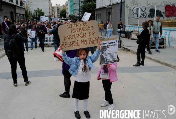 Manifestation organisé par le collectif 93 Anti Crack contre la presence de Toxicomanes au square de la porte de la Villette