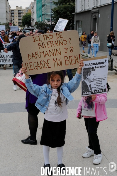 Manifestation organisé par le collectif 93 Anti Crack contre la presence de Toxicomanes au square de la porte de la Villette