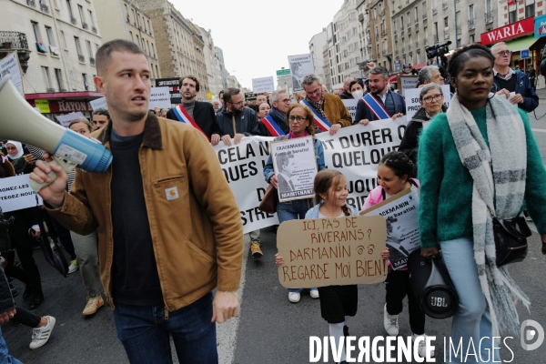 Manifestation organisé par le collectif 93 Anti Crack contre la presence de Toxicomanes au square de la porte de la Villette