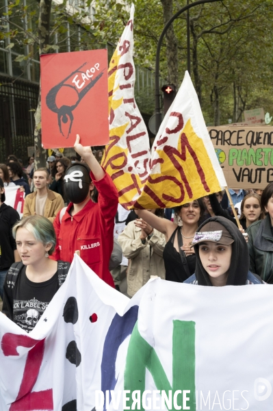 Marche pour le climat à l appel de Youth for Climate, à Paris.