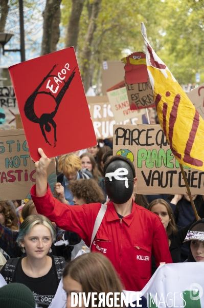 Marche pour le climat à l appel de Youth for Climate, à Paris.