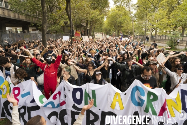 Marche pour le climat à l appel de Youth for Climate, à Paris.