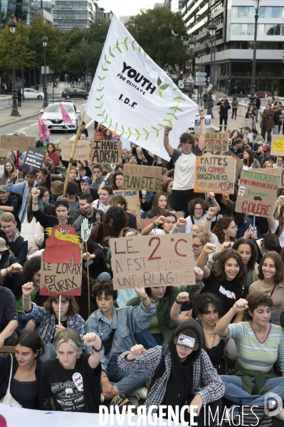 Marche pour le climat à l appel de Youth for Climate, à Paris.